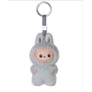 Letter C | Pop Mart Pin For Love Grey Mini Labubu Plush Blind Box